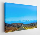 Canvas schilderij - Asphalt blue sky clouds countryside -     490411 - 40*30 Horizontal