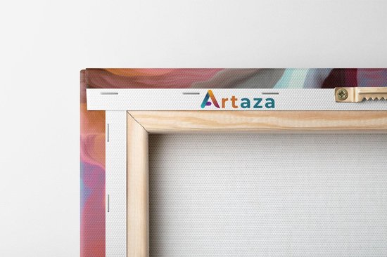 Artaza Peinture Sur Toile Art Abstrait - Vagues Colorées - 70x70 - Tableau Sur Toile - Impression Sur Toile