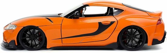 toyota supra orange and black