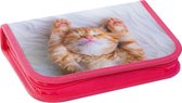 etui Kat junior 19,6 cm polyester roze 42-delig