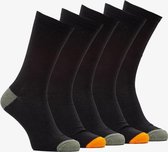 5 paar heren sokken - Zwart - Maat 47/49