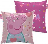 kussen Peppa Pig 40 x 40 cm microfiber roze