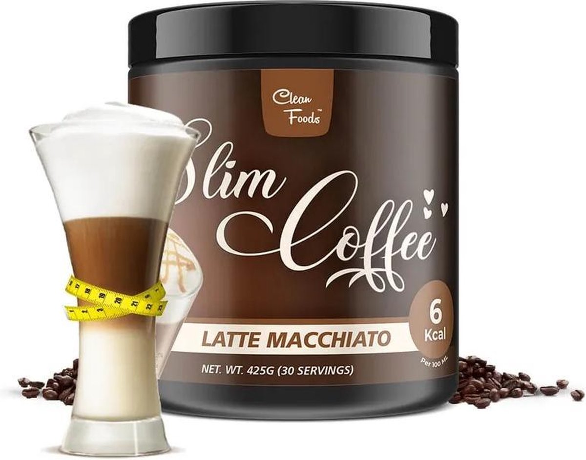 Goedkoopste Clean Foods | Slim Coffee | Latte Macchiato | 1 x 425 gram