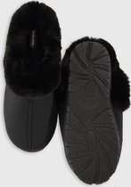 Hunkemöller Dames Accessoires Slippers Fake Fur  - Zwart - maat 36/37