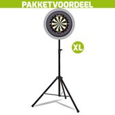 Mobiele Dartbaan VoordeelPakket + Mission Axis + Dartbordverlichting Basic XL (Grijs)