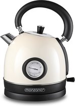 Monza Elektrische Retro Ketel 1,8 L Capaciteit / 2200 W - Crème