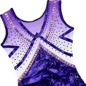 Sparkle&Dream Turnpakje Gympakje Dana Paars - CSM | maat 104 - voor Turnen en Gymnastiek