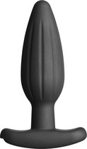 "Rocker" Silicone Noir Butt Plug - Medium - Electric Stim Device
