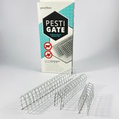 PestiGate Stootvoegroosters - 40 stuks - gegarandeerd beste en goedkoopste oplossing - wering gaas tegen muizen en wespen - 50 mm, 70 mm, en alle andere maten