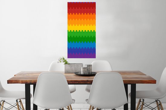 Poster Patoon - Regenboog - 40x80 cm