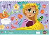 kleur- en stickerboek Tangled junior 23 x 33 cm paars