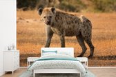 Behang - Fotobehang Hyena - Afrika - Breedte 360 cm x hoogte 240 cm