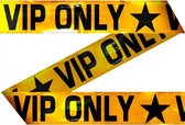 afzetlint VIP Only 15 meter geel