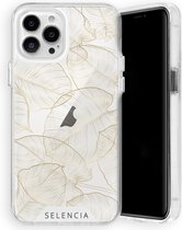 Selencia Zarya Fashion Extra Beschermende Backcover iPhone 13 Pro Max hoesje - Gold Botanic