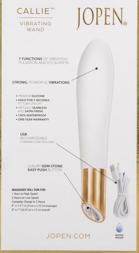 JOPEN Vibrator Callie - wit | bol