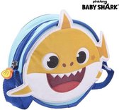 Schoudertas - Schooltasje - Baby Shark - Blauw - (16 x 16 x 4,5 cm)