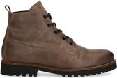 Sacha - Heren - Grijze leren veterboots - Maat 43