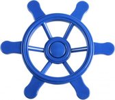piratenstuurwiel voor speelhuisje 21,5 cm blauw