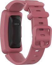 YONO Siliconen Bandje - Geschikt voor Fitbit Ace 2 Kids - Rood