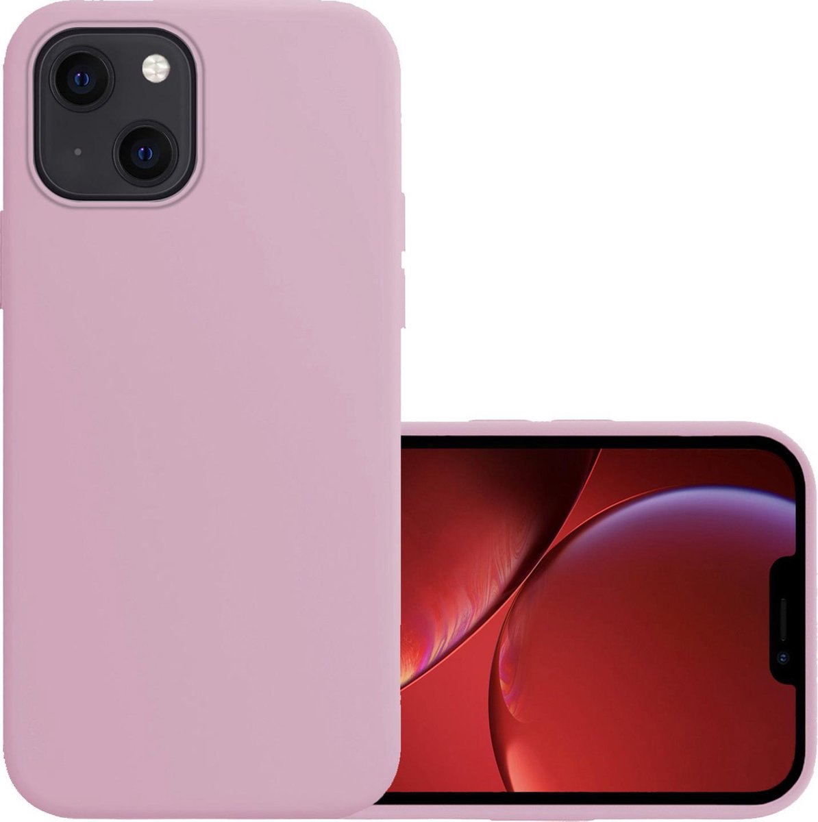Hoesje - Geschikt voor Apple iPhone 13 - Sterk & Shockproof - Hoes Cover - Siliconen Case - Lila