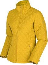 Regatta Jas Charleigh Dames Gewatteerd Polyester Okergeel Maat 40