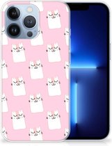 GSM Hoesje Geschikt voor Apple iPhone 13 Pro Beschermhoesje Sleeping Cats