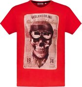 DEELUXE T-shirt met skull print CLEM Red