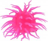 fluffy bal met licht junior 120 mm siliconen roze