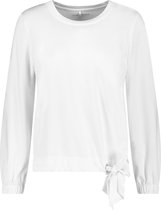 GERRY WEBER Dames Longsleeve met geknoopt detail Off-white-38