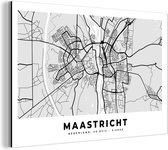 Wanddecoratie Metaal - Aluminium Schilderij Industrieel - Kaart - Maastricht - Nederland - 150x100 cm - Dibond - Foto op aluminium - Industriële muurdecoratie - Voor de woonkamer/slaapkamer