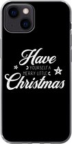 Geschikt voor iPhone 13 mini hoesje - Have yourself a merry little Christmas - Kerst - Quotes - Spreuken - Siliconen Telefoonhoesje