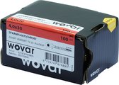 Wovar Zwarte Schroeven Verzinkt 4 x 30 mm Torx 20 met Snijpunt | 100 Stuks | Houtschroeven