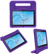 iMoshion Tablet Hoes Kinderen Geschikt voor Lenovo Tab P10 / Tab M10 - iMoshion Kidsproof Backcover met handvat - Paars