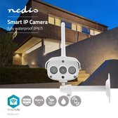 Nedis SmartLife Camera voor Buiten | Wi-Fi | Full HD 1080p | IP67 | Cloud / MicroSD | 12 VDC | Nachtzicht | Android™ / IOS | Wit