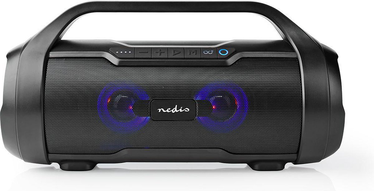 Nedis SPBB310BK Draagbare Bluetooth Party-Boombox 60W
