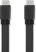 High Speed ​​HDMI™-Kabel met Ethernet | HDMI™ Connector | HDMI™ Connector | 4K@30Hz | 10.2 Gbps | 2.00 m | Plat | PVC | Zwart | Doos