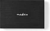 Nedis HDDE25310BK Hardeschijf Behuizing 2.5" Usb 3.1 6 Gbps Aluminium Zwart