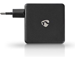 Nedis WCPD30W110BK Thuislader 3,0 A Usb (qc) / Usb-c™ Voeding: 30 W Zwart