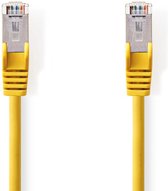 Nedis CAT5e-Kabel | SF/UTP | RJ45 Male | RJ45 Male | 3.00 m | Rond | PVC | Geel | Polybag