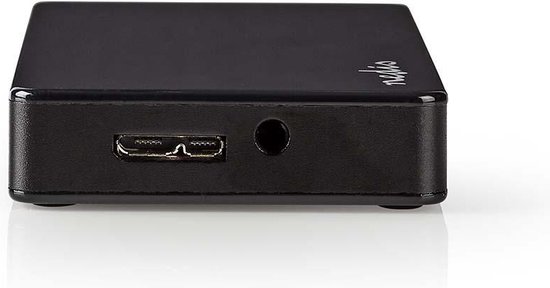 Nedis USB-Hub - USB-A Male - 4x USB A Female - 4-Poorts poort(en) - USB 3.2 Gen 1 - Netvoeding / USB Gevoed - 4x USB - Nedis
