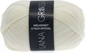 Lana Grossa Meilenweit 150 gram 6 draads nr 8840 Off White