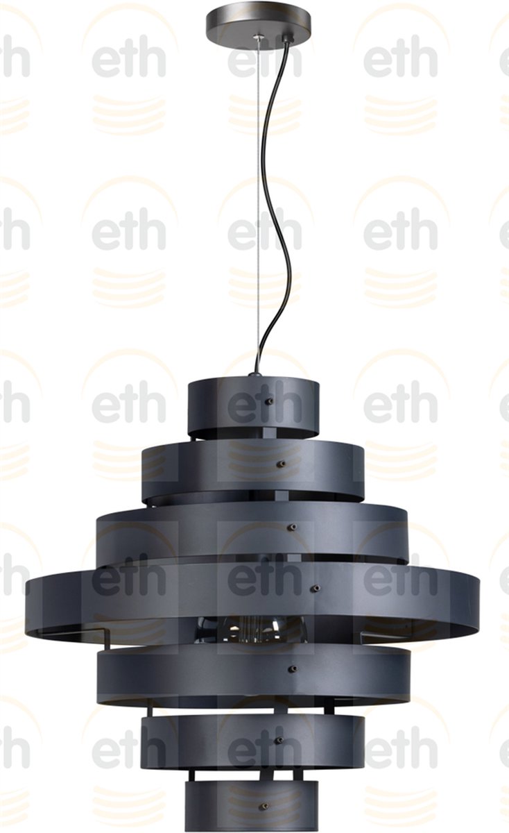 ETH Blagoon Hanglamp L - Ø50cm - E27 - Antraciet