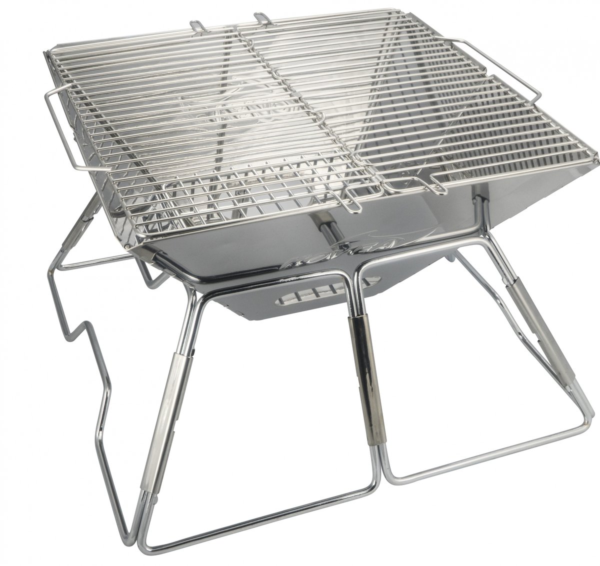 AceCamp BBQ grill opvouwbaar | Large stainless steel 42 x 42 x 27 cm