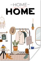 Devis pour la maison ' Home sweet home' avec une chambre 120x180 cm XXL / Groot format!