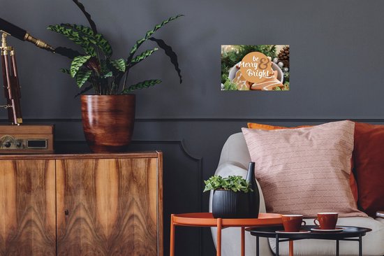 Affiche Proverbes - Citations - 'Be merry & bright' - 30x20 cm