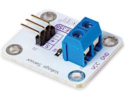 Whadda Spanningssensor, analoog, 0-25 VDC, Arduino, wit