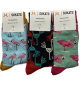 Sukats® The Casual Ones | 3 Paar | Maat 38-44 | Gestreepte Sokken | One-Size | Unisex | Happy Fun Colorful Socks | Vrolijke Sokken