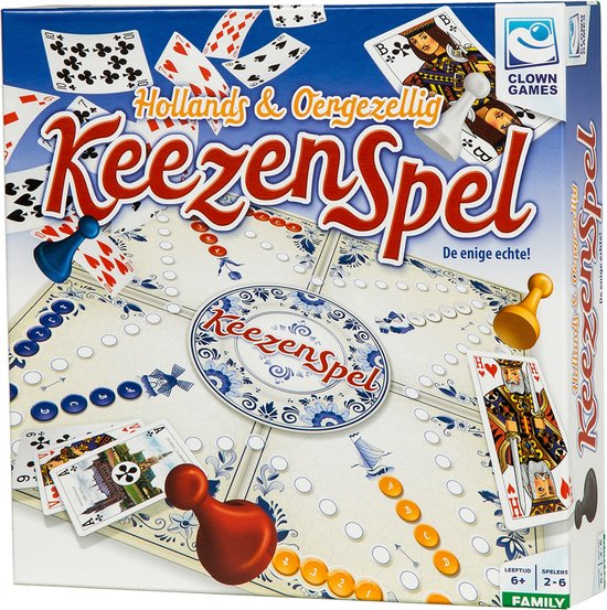 Clown Games Keezenspel - Bordspel - Dubbelzijdig - 2 tot 6 spelers