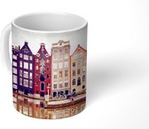 Mok - Amsterdam - Huis - Reflectie - 350 ML - Beker