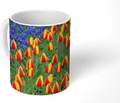 Mok - Tulpen en druivenhyacinten bij de Keukenhof in Nederland - 350 ML - Beker